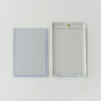 Clear Rigid toploaders Bảo vệ chống tia cực tím Giá đỡ thẻ từ 35pt