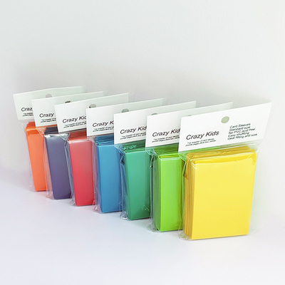 quality 62x89mm Đôi tay áo thẻ mờ Polypropylene Tay áo Yugioh phù hợp hoàn hảo factory