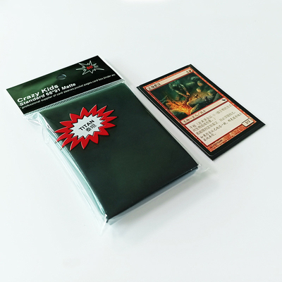 MTG Protection Matte Black Card Sleeves 66X91mm Easy Shuffling PP Solid