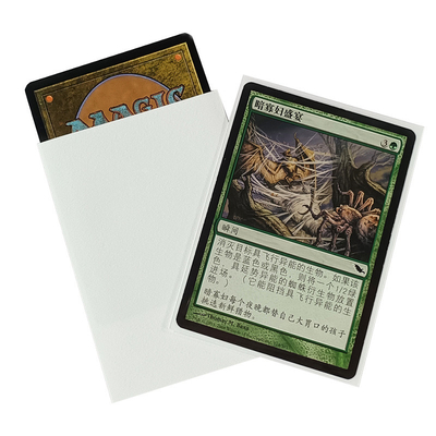 Kích thước PP 66x91mm Tay áo thẻ MTG Kết cấu màu cam tùy chỉnh Tay áo thẻ mờ